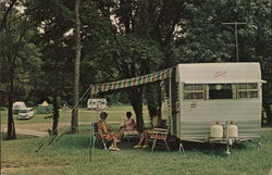 Family Camping, Beech Bend Park Postcard