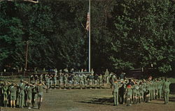 Assembly Area, Pahaquarra Scout Reservation, River Road Postcard