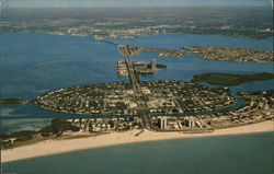 Looking Across Beautiful St. Armand's Key Sarasota, FL Postcard Postcard Postcard