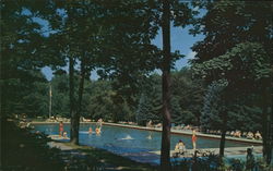 The Swimming Pool, Buck Hill Falls Postcard