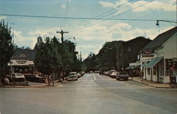 A Quiet City Street Postcard