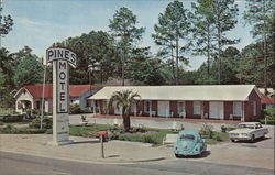 Pines Motel Postcard