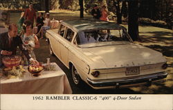 1962 Rambler Classic-6 "400" 4-Door Sedan Cars Postcard Postcard Postcard