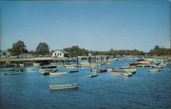 Hallowe'en Municipal Boat Basin, Cummings Park Stamford, CT Postcard Postcard Postcard