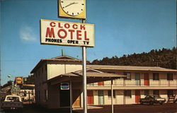 Clock Motel Postcard