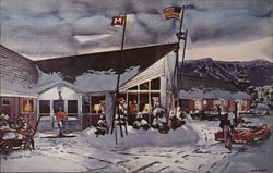 Mountaineer Motor Inn at Mt. Mansfield Postcard