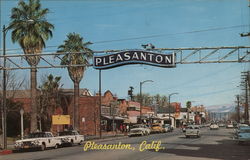Downtow Pleasanton Postcard