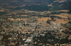 Aerial View Ojai, CA Postcard Postcard Postcard