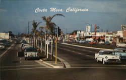 Newport Boulevard Costa Mesa, CA Postcard Postcard Postcard