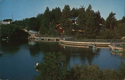 Fishing Beside the Dam Green Valley Lake, CA Postcard Postcard Postcard