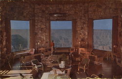 The Lounge at Grand Canyon Lodge Grand Canyon National Park, AZ Postcard Postcard Postcard