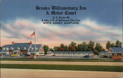 Brooks Williamsburg Inn & Motor Court White Marsh, MD Postcard Postcard Postcard