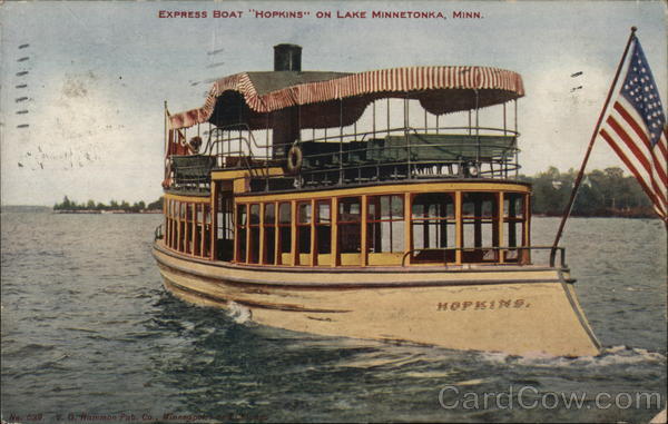 Express Boat Hopkins on Lake Minnetonka, Minn. Boats, Ships