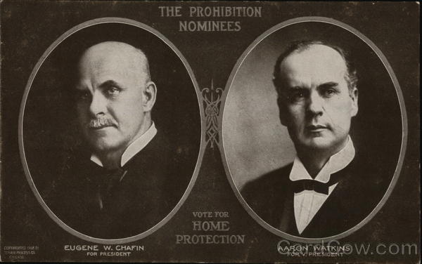 The Prohibition Nominees Chafin  Watkins Political