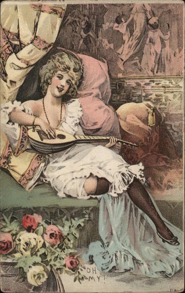 Woman playing stringed instrument Women