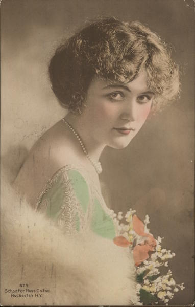 Photo of Woman With Fur Shawl Advertising