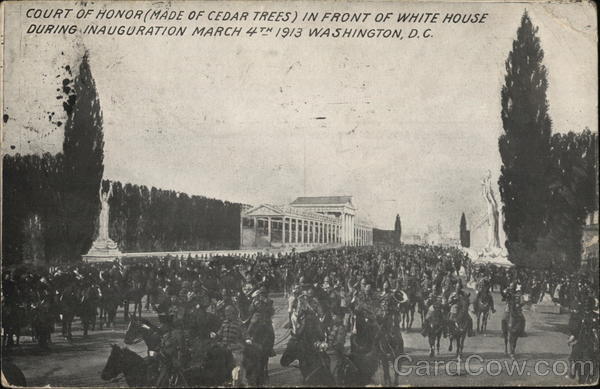 Woodrow Wilson Court of Honor (Made of Cedar Trees) in Front of White House