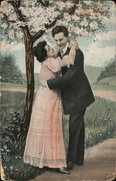 Couple Under Flowering Tree Couples