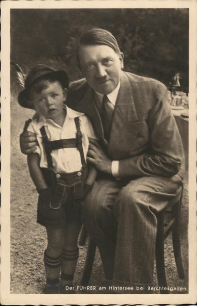 Hitler with Boy, 1936 Nazi Germany