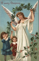 A Merry Christmas with Children and Angel A Merry Christmas with Children and Angel