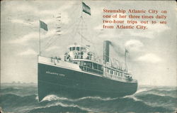 Steamship Atlantic City Postcard