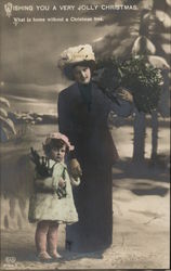Wishing You a Jolly Christmas. Postcard