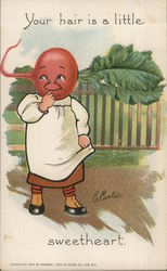 Radish Headed Girl Postcard