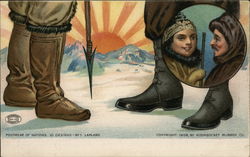 Footwear of Nations - 10 Designs - No. 1 Lapland Postcard