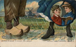 Footwear of Nations No. 6 - Germany Shoes Postcard Postcard