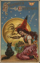 Halloween Greetings Postcard