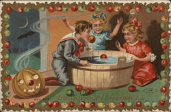 The Joys of Halloween with Children Bobbing for Apples The Joys of Halloween with Children Bobbing for Apples