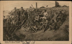 Soldiers Resting Postcard