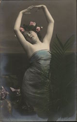 Dancing Woman in Strapless Gown Dancing Woman in Strapless Gown