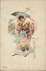 Geisha - Omimosa San Postcard