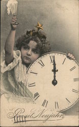 Girl Celebrates New Year Girl Celebrates New Year