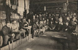 Interior of Barracks, POW Camp at Zeist, Netherlands Postcard