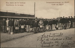 Serving Food From the Kitchens, Camp Zeist Postcard