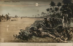 Battle of Tripoli Italy World War I Postcard Postcard
