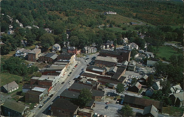 Aerial View of Granville N.Y. New York Postcard