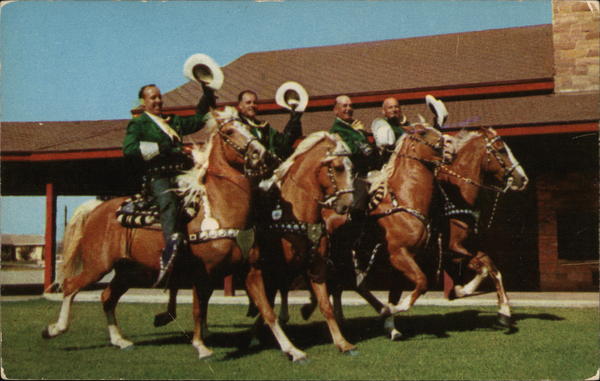 A Quartette of Palominos Horses
