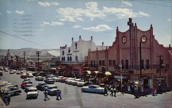 A Busy Street Corner Tijuana Mexico