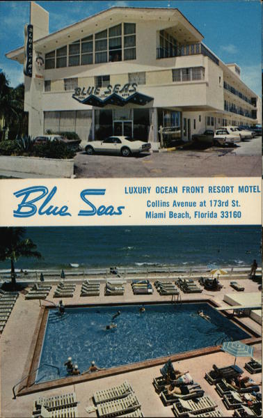 Blue Seas Luxury Ocean Front Resort Motel Miami Beach Florida