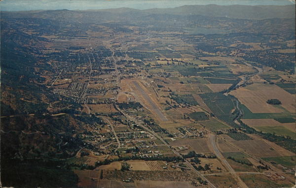Aerial View Ukiah California