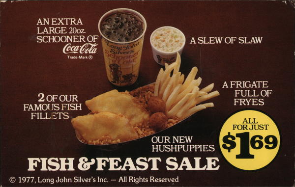 Long John Silvers Modern (1970's to Present)