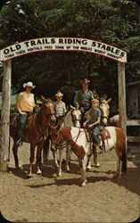 Old Trails Riding Stables Hart, MI Postcard Postcard Postcard