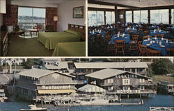 Rocktide Motor Inn Boothbay Harbor, ME Postcard Postcard Postcard