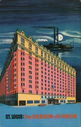Sheraton-Jefferson Hotel Postcard