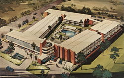 Imperial House Motor Hotel Postcard