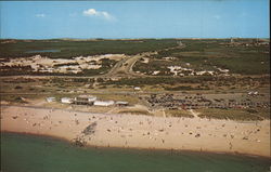 Aerial View of Herring Cove Beach on Cape Cod Provincetown, MA Postcard Postcard Postcard