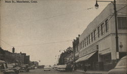 Main Street Manchester, CT Postcard Postcard Postcard